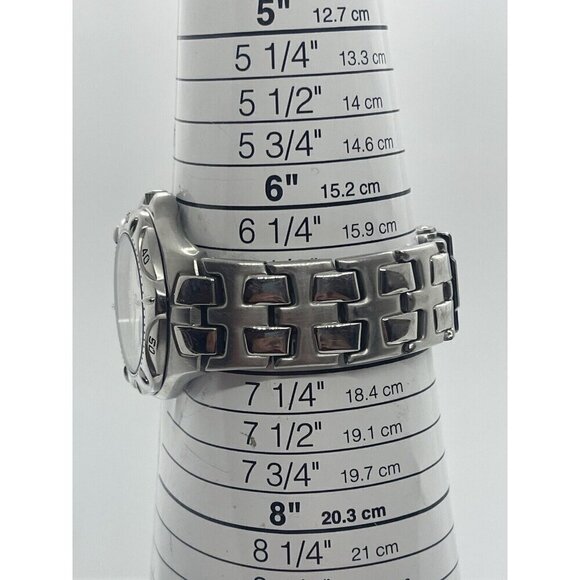 Relic Wet Watch Men Silver Tone Day Date Blue White Multi Dial ZR15358 Stainless - Picture 4 of 7